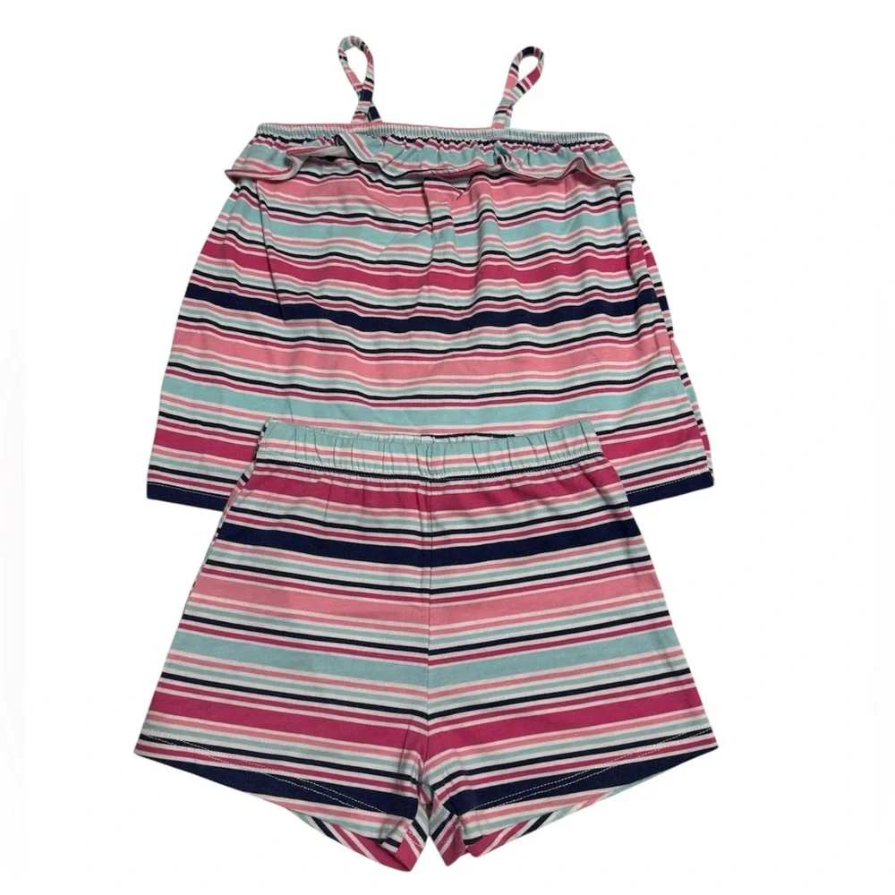 The Children's Place Striped set in Pink, Blue, and White size 4T